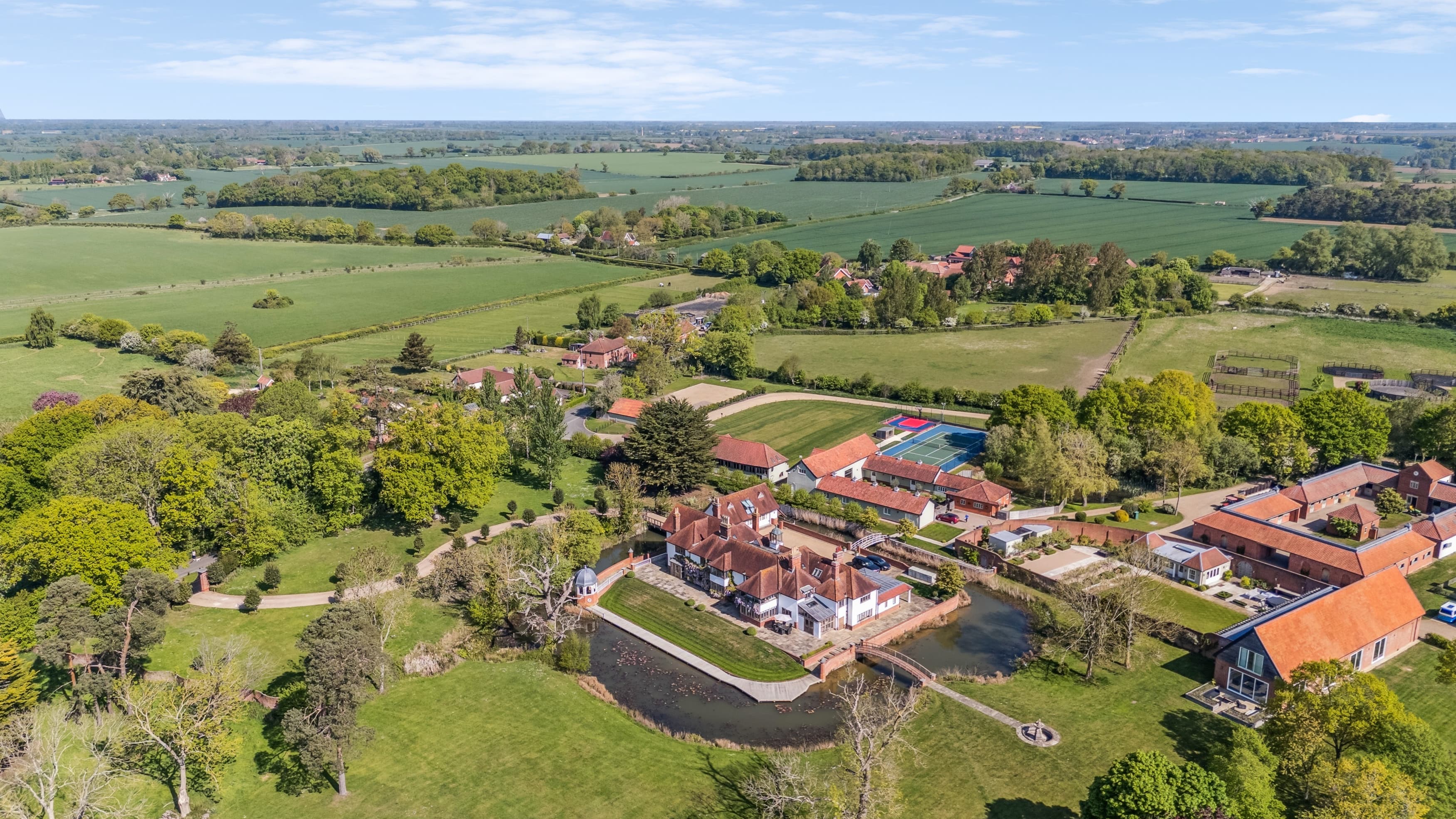 Easton, Woodbridge, Suffolk - Aerial Shot